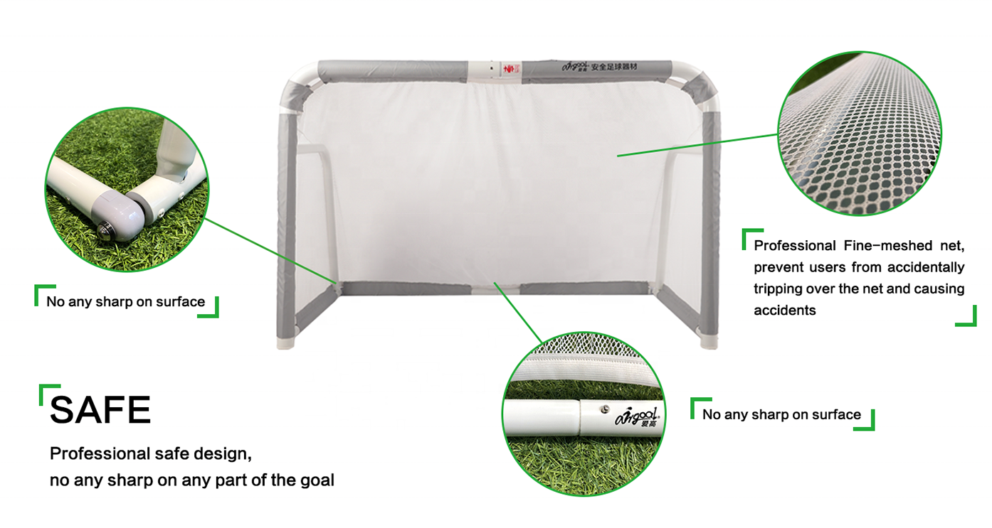 lightweight foldable aluminum metal soccer goal post for soccer training soccer training kit