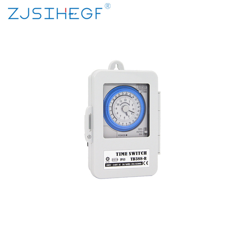 TB388 Mechanical Timer 15 Minutes 24 Hours Time Switch Relay AC220V 10A Non Power Failure Mechanical Timer