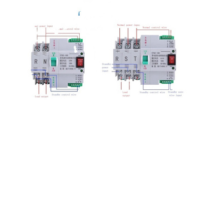 ZJSIHEGF 2P 3P 4P 63A MCB type Dual Power Automatic transfer switch ATS Circuit Breaker Electrical Switch