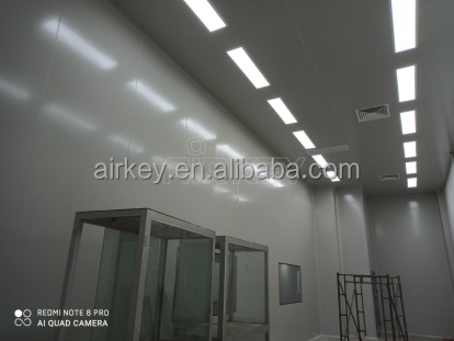 Cleanroom Use PU Insulated Wall and Rock Wool Sandwich Panels