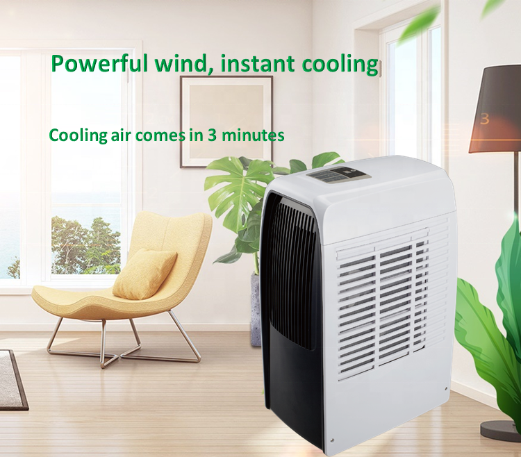 new split system 7000 btu R290 home mobile standing air cooler fan ac mini portable air conditioner