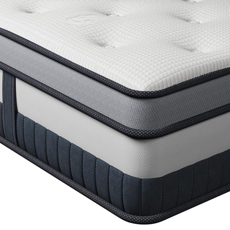 Gel Memory Foam Mattress For Hotel Used Homed Rolled Up In A Carton Box Sprung Coil Pocket Spring