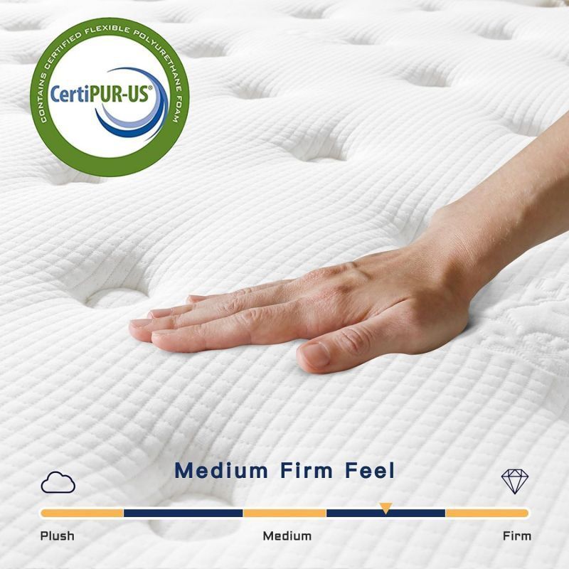 Single Pocket Spring High Quality Mattress China Top Bedding Euro Box Innerspring Size Foam Edge Support Bonnell Mattresses