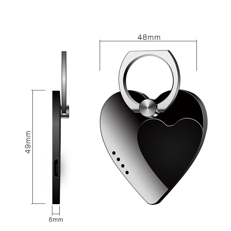 Top quality rotating electronic lighter for cigarette heart shape phone holder with Led lights usb coil rechargeable lighter