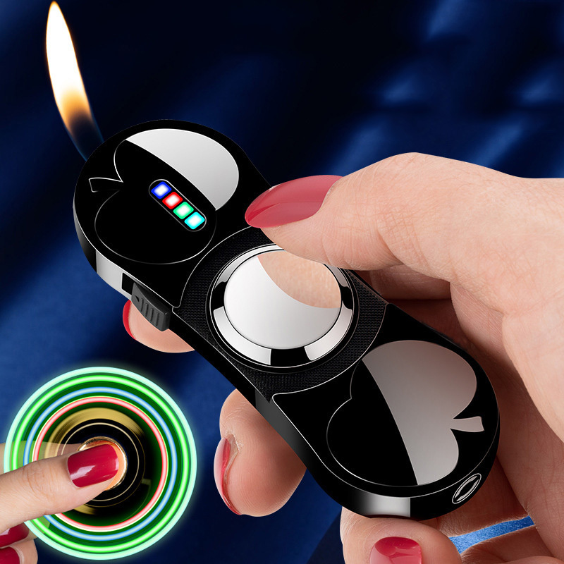 Hot sell metal finger Spinner jet flame Cigarette Lighters