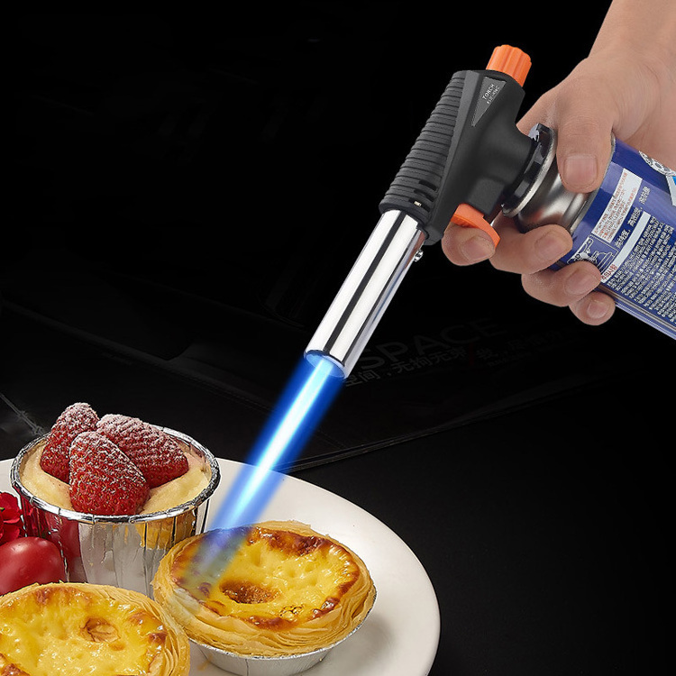 New Adjustable Flame Lighters Refillable Gun with Reverse Use,Kitchen Gas Lighter Parts,Jet Flame Gun Torch Lighter Head