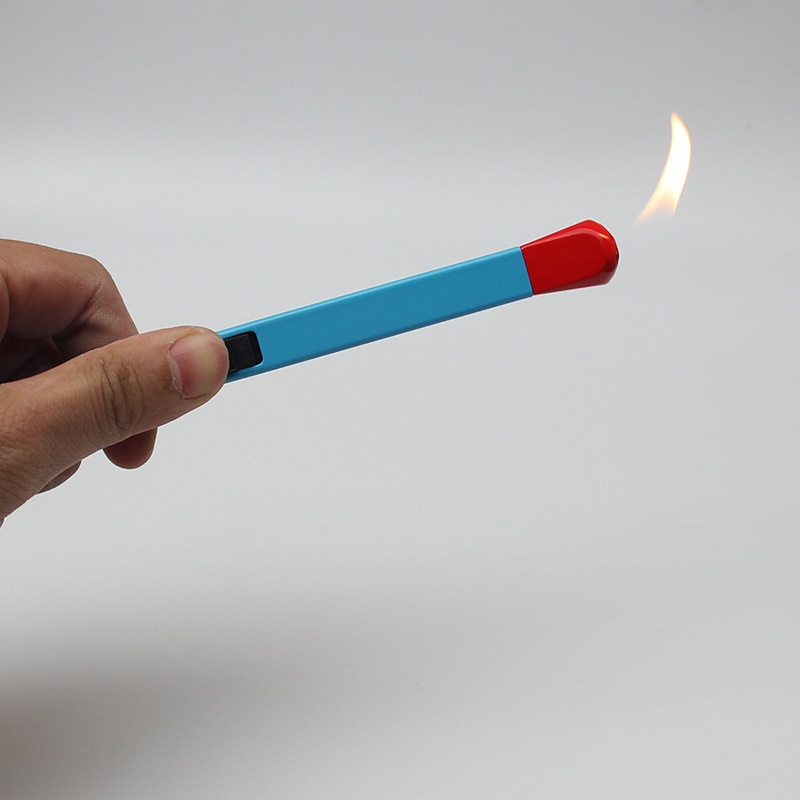 Creative Inflatable Matchstick Lighter Aromatherapy long handle lighter open flame inflatable luminous lighter