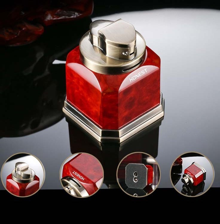 Quad Flame Jet Lighter CUSTOM LOGO fire windproof cigarette smoking sets table luxury cigar torch lighters