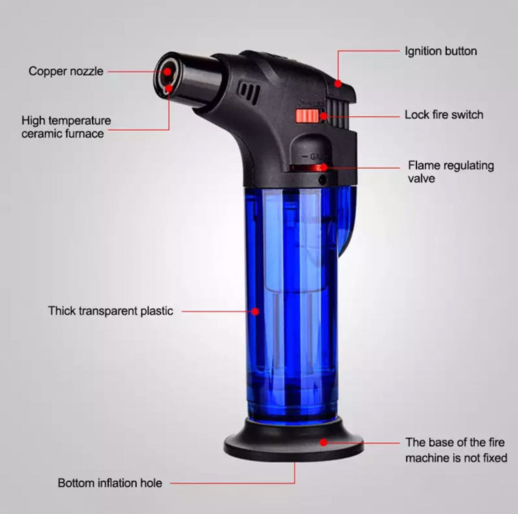 AIRO New Refillable small handheld refillable Jet Flame blow torch lighter Cigar Torch Lighter