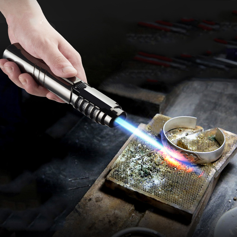 New Single Flame Windproof Butane Scorch Portable Torch Lighter