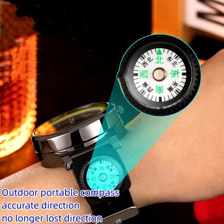 AIRO 2023 New Multifunction Watch Charging Lighter Outdoor Portable Compass Lighter USB Cigarette Electronic Lighter