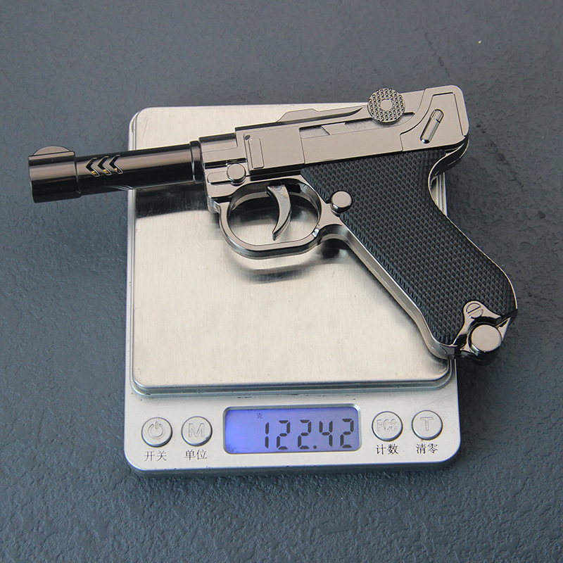 Creative cigar lighters gun shaped butane torch lighters toy models