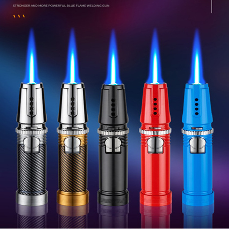 Creative BBQ Cigar Big Jet Flame Fire Torch Outdoor Camping Lighter Mans Tools for Candle Grill BBQ Fireworks Lighter