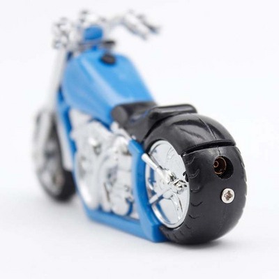 Creative Motorcycle Shape Lighter,Jet Torch Windproof Blue Flame Refillable Butane Gas Cigarette Lighter