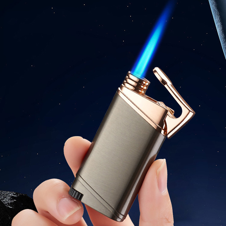 New Inflatable lighter Ultra-thin windproof red flame lighter Premium custom mini torch lighter for cigar