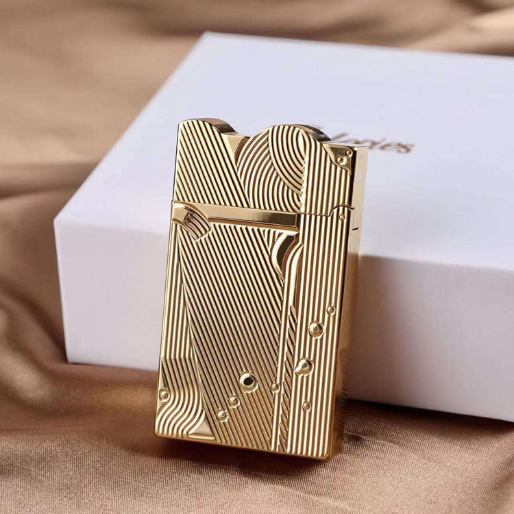 2023 New Pure brass lighter gift box kerosene lighter handmade lighter