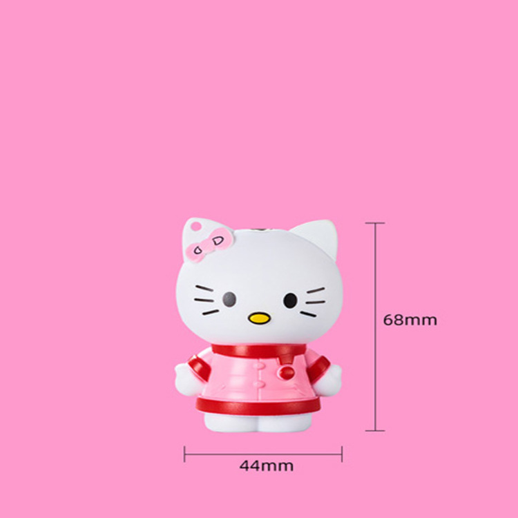 2023 Creative 3D Hello Kitty Lighter Cartoon Doll Red Flame Gas Lighter Windproof Cigarette Lighter For Girls