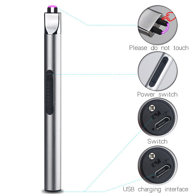 2022 Smart Refillable Electric Cigrate Smoking Flameless Candle Charging Kitchen Lighter