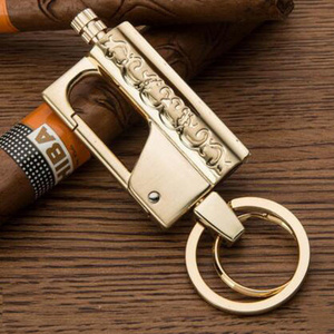 Multifunctional Metal Portable Hitter Keychain Oil Ten Thousand Matches Cigarette Lighter