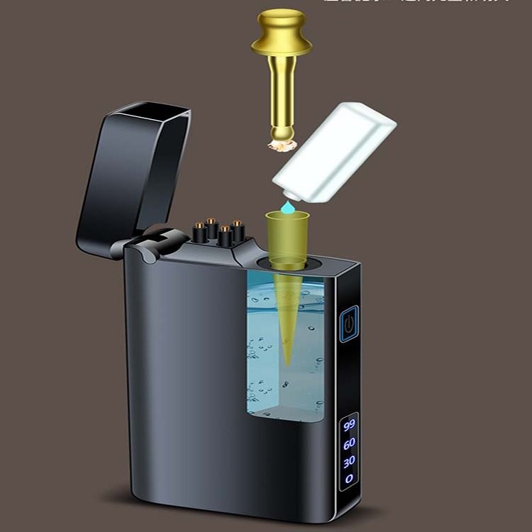 Creative kerosene charging all-in-one match or double arc oil electric double lighter