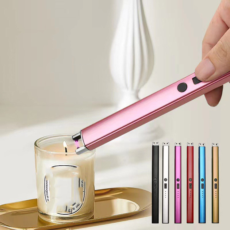 Multi-Function Arc Lighter Single Plasma Lighters Rechargeable USB Electric BBQ Lighter for Kitchen Candle