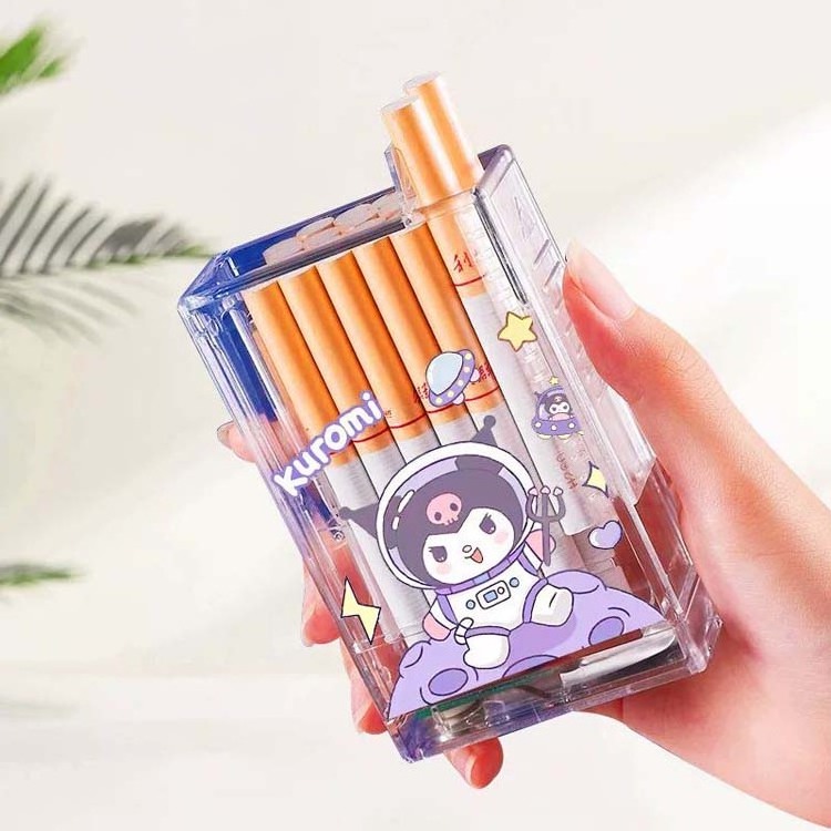 Tiktok puppy transparent cigarette Protective Box Sanrio rechargeable lighter Plastic Acrylic Cigarette Case