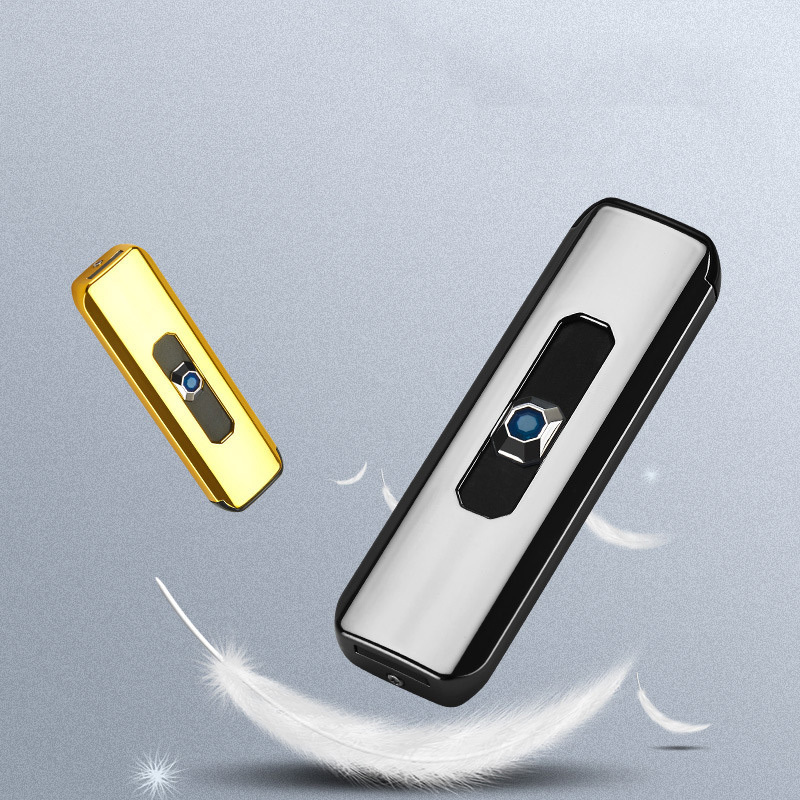 Mini Pocket USB Recharge Flameless Cigar Lighters Electric Heat Wire Torch Cigarette Windproof Fireless Lighter