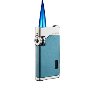 Custom Logo Butane Gas Blue Flame Custom logo Wholesale Jet Torch Metal BBQ lighters Cigar Torch hter