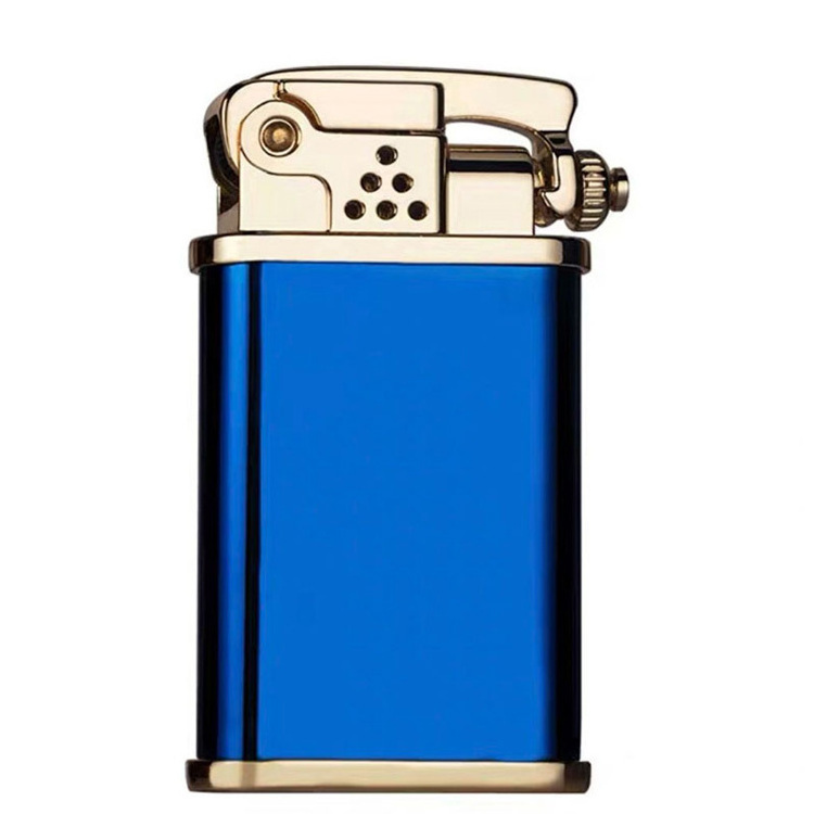 AIRO New kerosene lighter side press automatic bounce ignition metal brass lighter