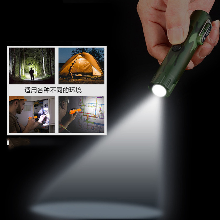 New Double arc with compass usb lighter for distress signal outdoor flashlight lighter