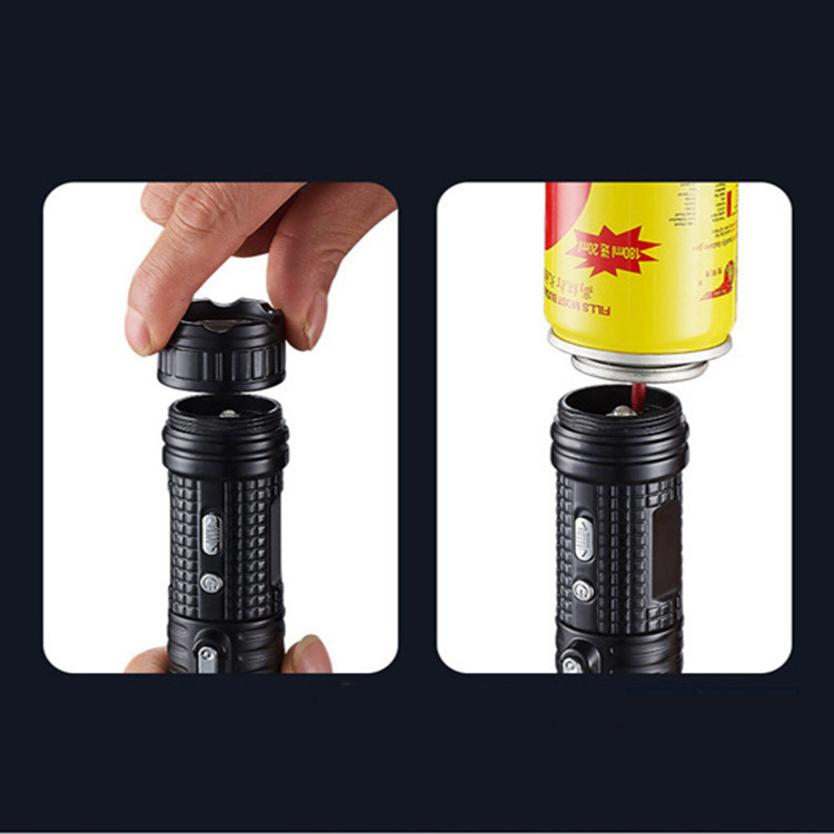 AIRO New Windproof Turbo Jet Torch Lighter USB Rechargeable Plasma Dual Arc Flameless Lighter with flashlight