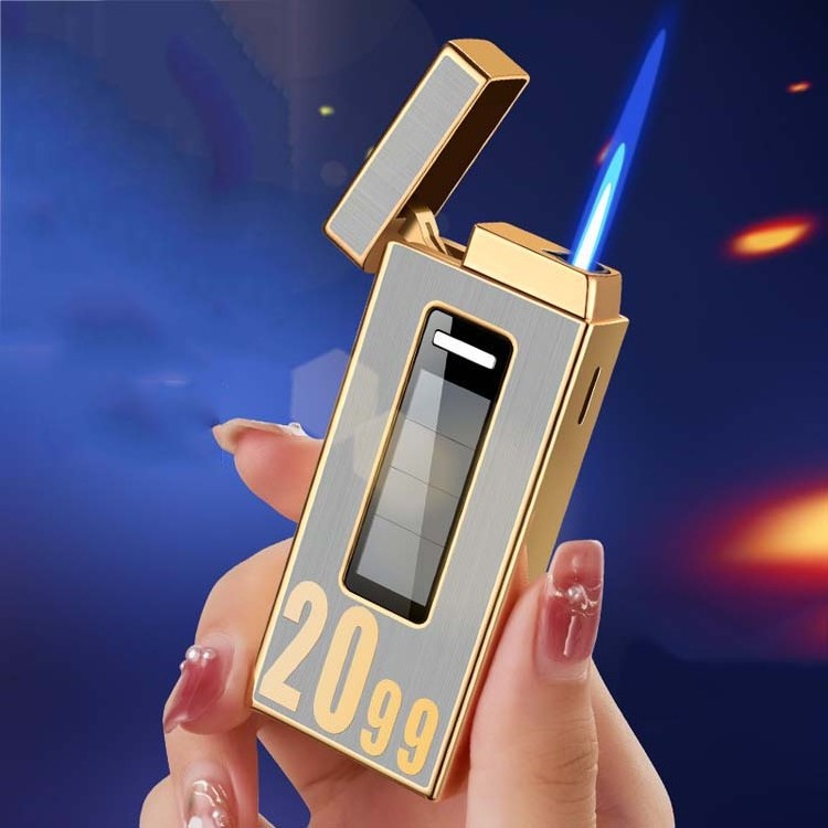 Creative Solar Charging Direct Charging Lighter Cigar Needle Portable Cigar Cigarette Lighters Classical Old Fashion Custom Logo