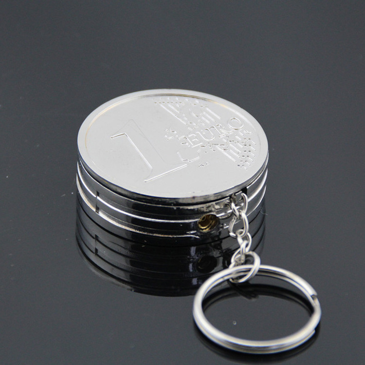 2023 Mini Coin Fashion Novelty Lighters & Smoking Accessories Metal Fire Keychain Gas Classic Lighter