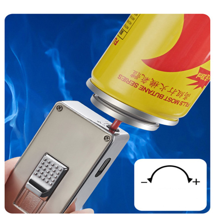 2023 New custom logo portable wholesale windproof Jet gas refillable factory lighters Cigar lighter