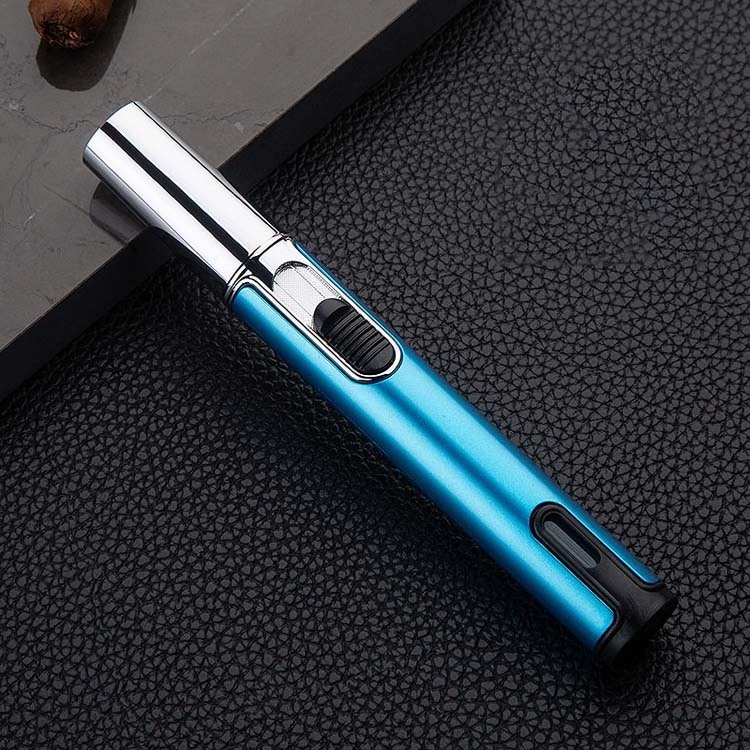 Refillable Gas Pen Lighter Adjustable Jet Flame Butane Lighter for BBQ Candle Camping