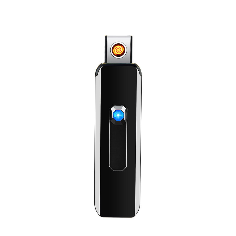 Mini Pocket USB Recharge Flameless Cigar Lighters Electric Heat Wire Torch Cigarette Windproof Fireless Lighter