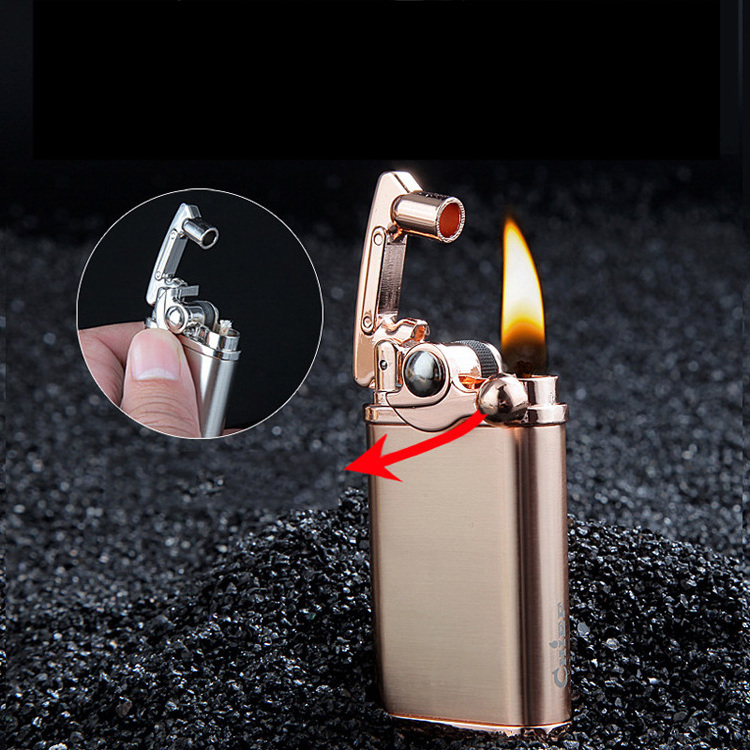 Wholesale Jet Flame Butane Gas Inflatable Refillable vintage Torch Lighter