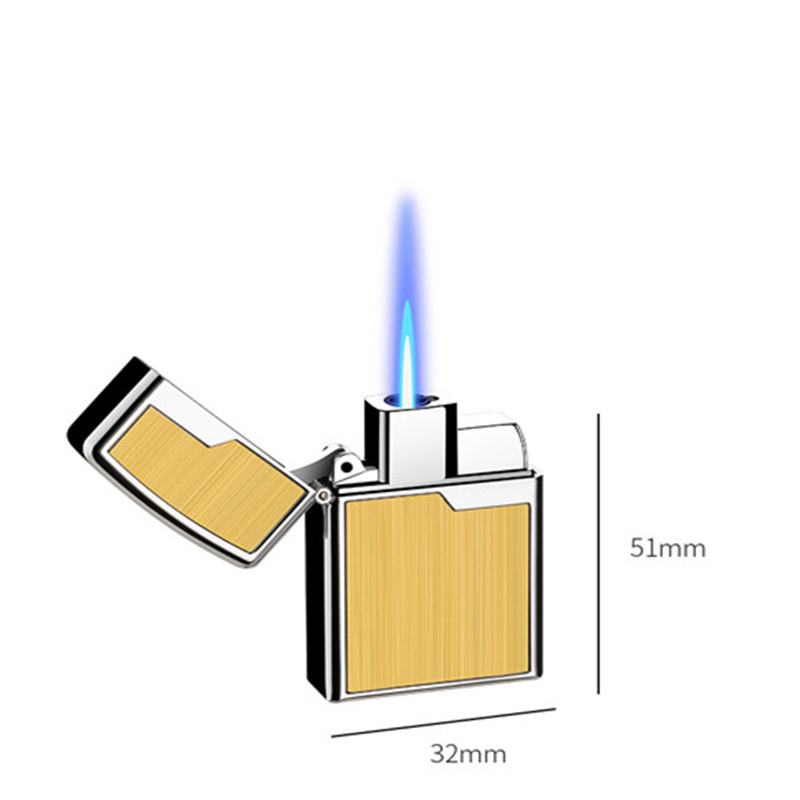 New Windproof Lighter Inflatable Adjustable Flame Torch Lighter Brushed lighter