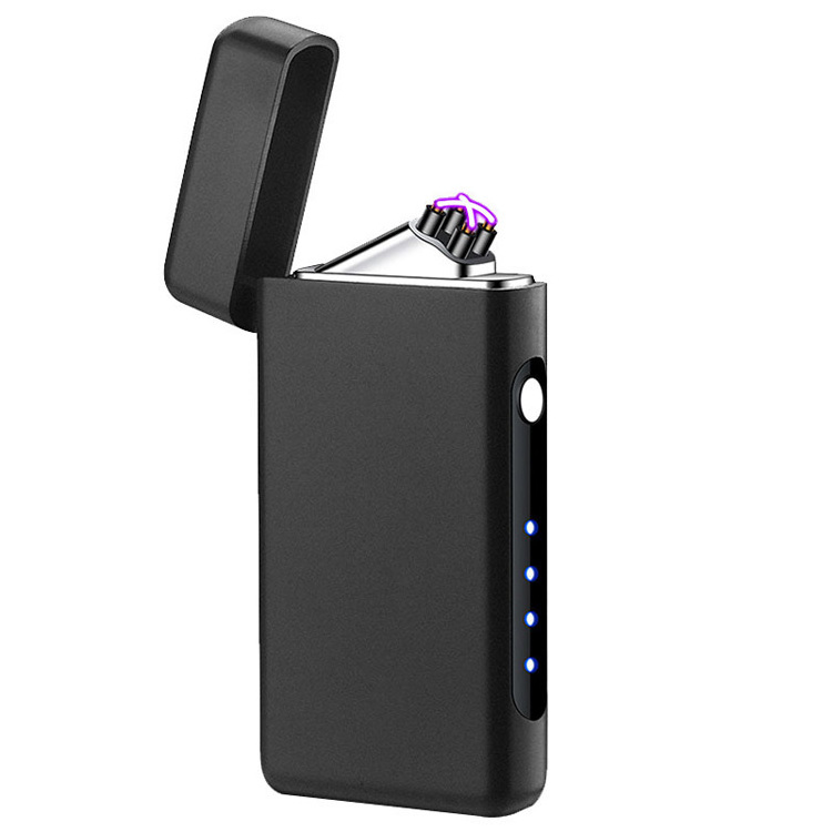 New Plasma Lighter USB Rechargeable Windproof Electronic Plasma Pulse Beam Dual Arc Lighter