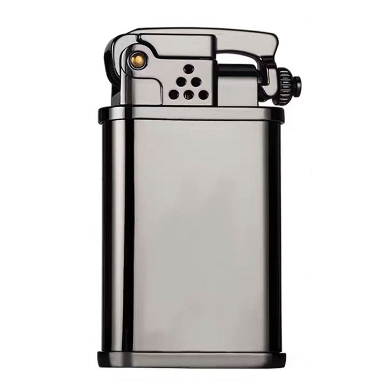 AIRO New kerosene lighter side press automatic bounce ignition metal brass lighter