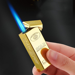 Blue Flame Refillable Turbo Cigarette Smoking Jet Flame Lighter,butane gas chefs blow torch lighter