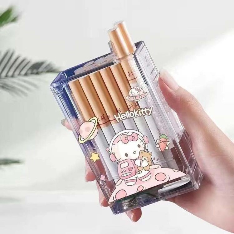 Tiktok puppy transparent cigarette Protective Box Sanrio rechargeable lighter Plastic Acrylic Cigarette Case