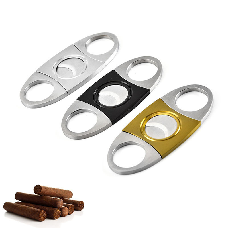 Metal Cigar Cutter stainless steel custom Scissors Gift Portable Smoking Accessories lighter cigar v cutter