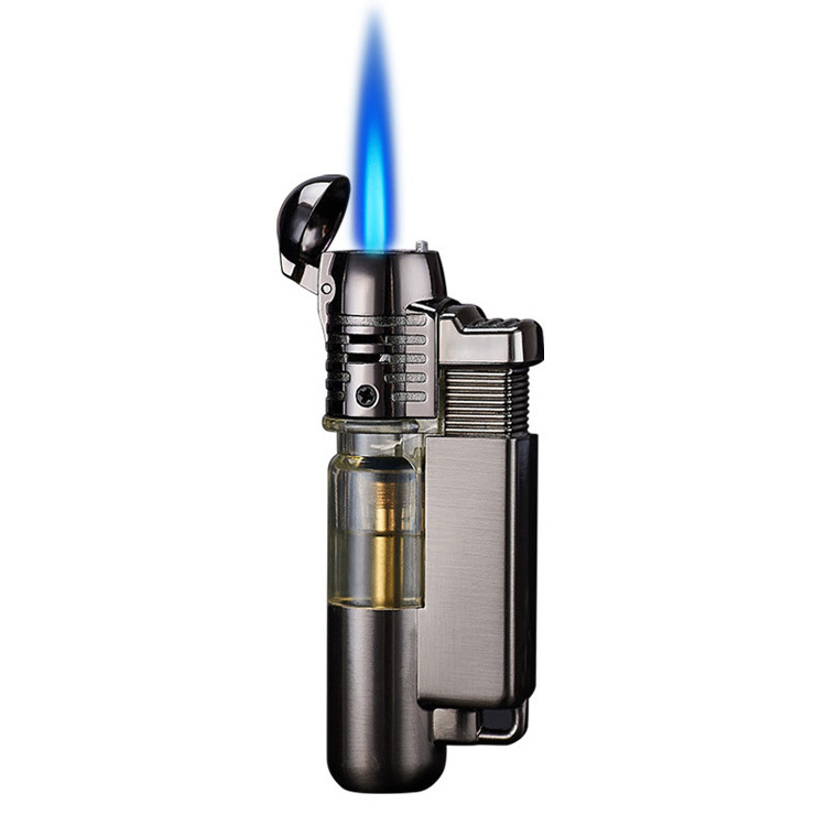 Metal mini blue jet flame torch lighter butane gas cigarette lighter custom logo