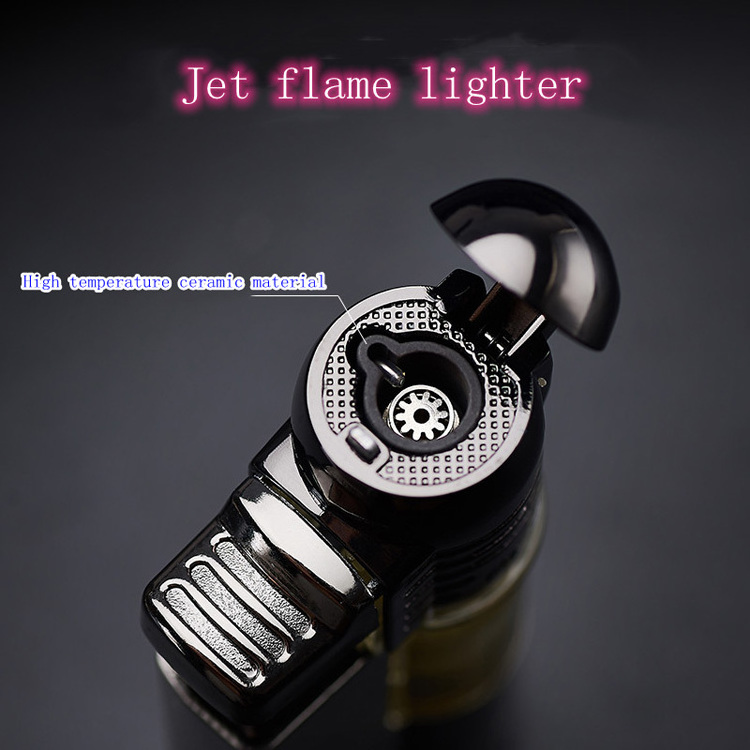 Metal mini blue jet flame torch lighter butane gas cigarette lighter custom logo