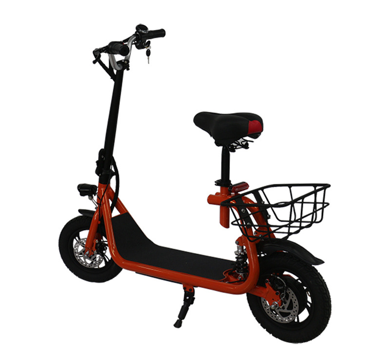 Electric Scooters Adults Kick scooter with Seat  scooter Disc Brake Skate board Escooter