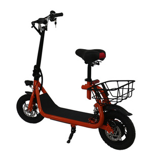 Electric Scooters Adults Kick scooter with Seat  scooter Disc Brake Skate board Escooter