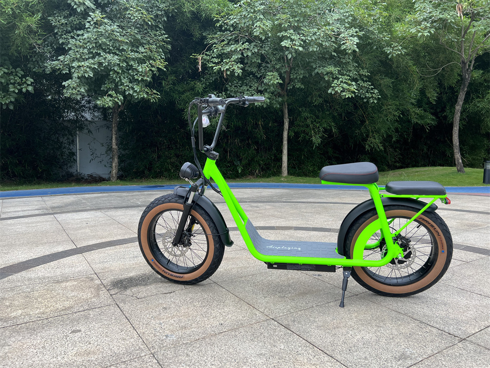 Green Color Adults Electric Scooter 20inch fat tire off road electric scooter big wheel fast speed 1000W Scooter