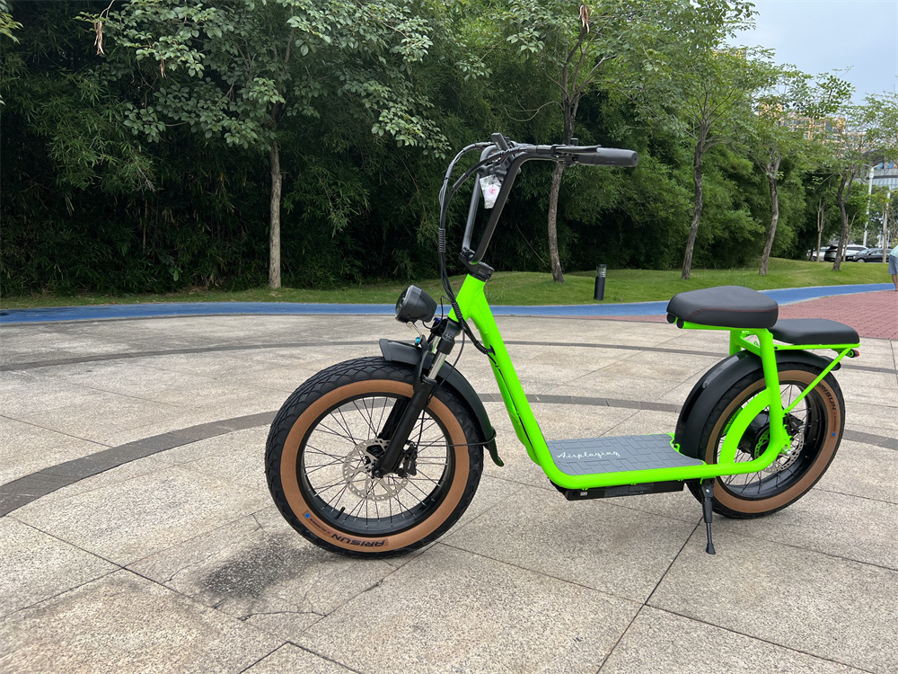 Green Color Adults Electric Scooter 20inch fat tire off road electric scooter big wheel fast speed 1000W Scooter