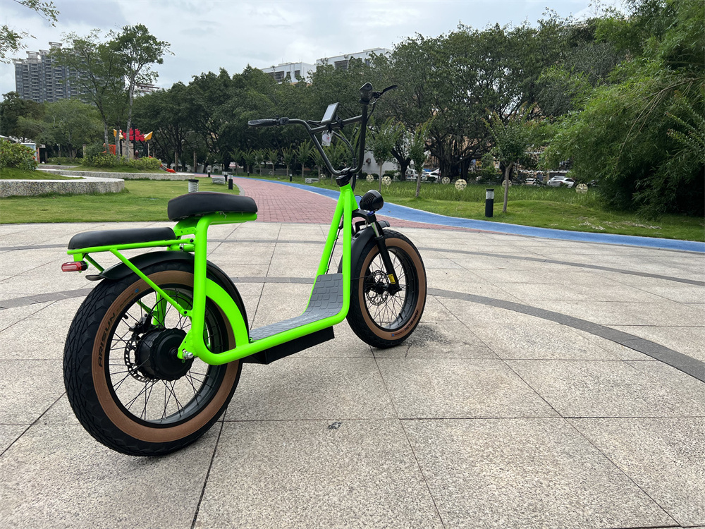 Green Color Adults Electric Scooter 20inch fat tire off road electric scooter big wheel fast speed 1000W Scooter